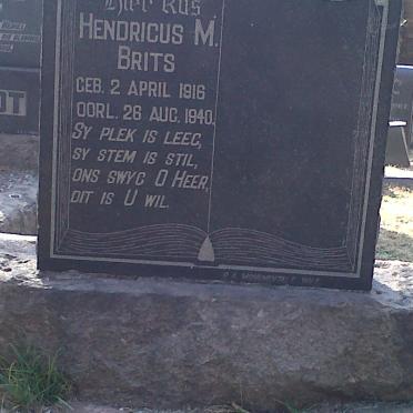 BRITS Hendricus M. 1916-1940
