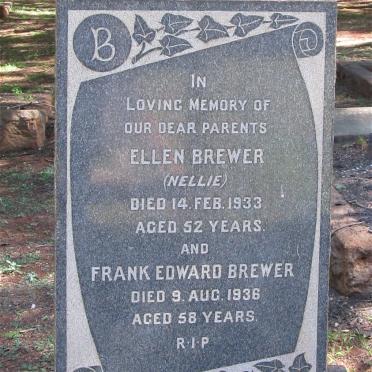 BREWER Frank Edward -1936 &amp; Ellen -1933