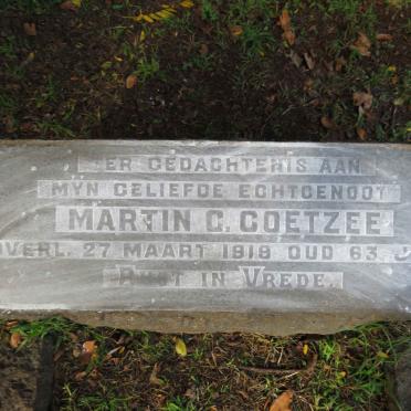 COETZEE Martin  C. -1918
