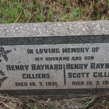 CILLIERS Henry Raynard -1931 :: CILLIERS Henry Raynard Scott -1950