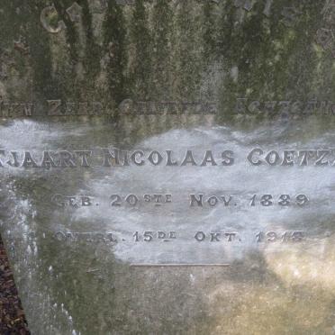 COETZEE Tjaart Nicolaas 1889-1918