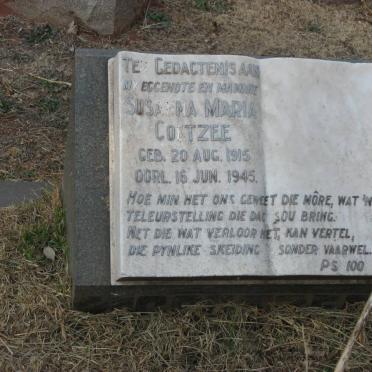 COETZEE Susanna Maria 1915-1945