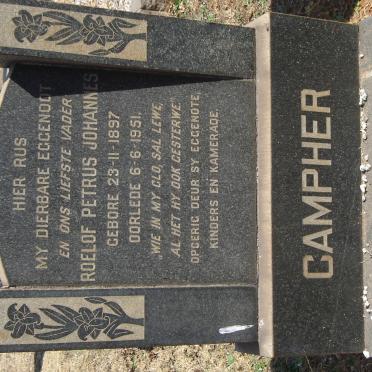 CAMPHER Roelof Petrus Johannes 1897-1951