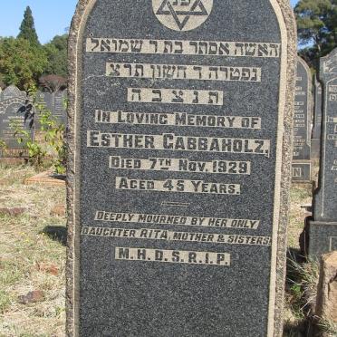 CABBAHOLZ Esther -1929