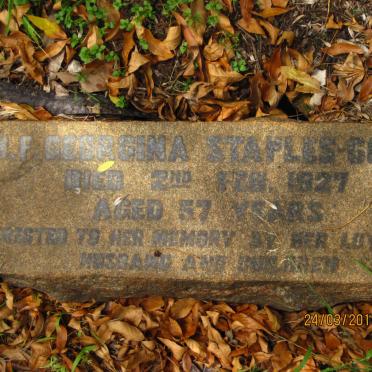 COOKE M.F. Georgina, STAPLES -1927