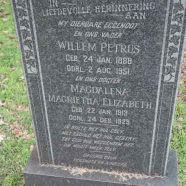 CLARK Willem Petrus 1888-1951 :: CLARK Magdalena Magrietha Elizabeth 1913-1929