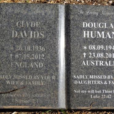 DAVIDS Clyde 1936-2012 :: HUMAN Douglas 1942-2013