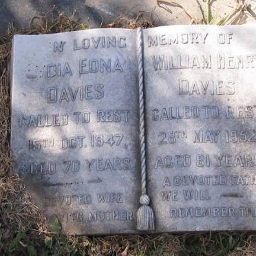 DAVIES William Henry -1952 &amp; Lydia Edna -1947