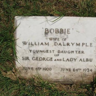 DALRYMPLE Bobbie 1900-1924
