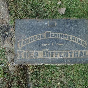 DIFFENTHAL Theo 1882-1917 