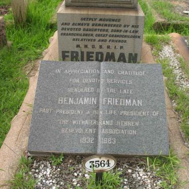 FRIEDMAN Benjamin -1953