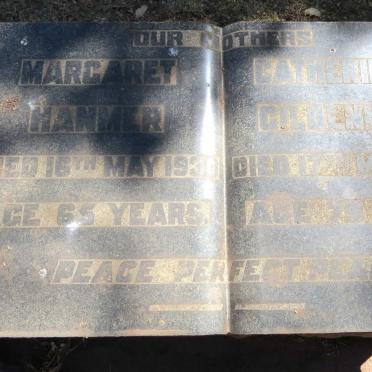 HANMER Margaret -1930 :: GILDENHUYS Catherine -1935