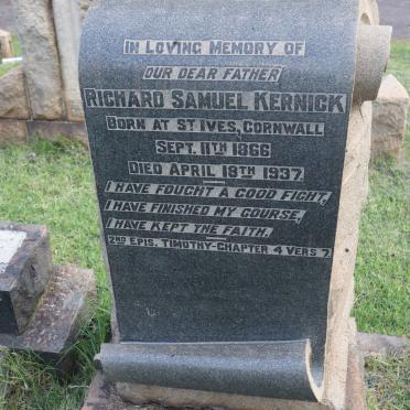 KERNICK Richard Samuel 1866-1937