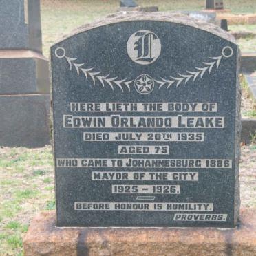 LEAKE Edwin Orlando -1935