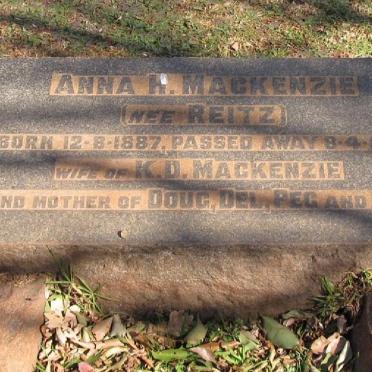 MACKENZIE Anna M. nee REITZ 1887-1937