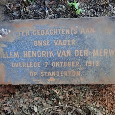 MERWE Willem Hendrik, van der -1913