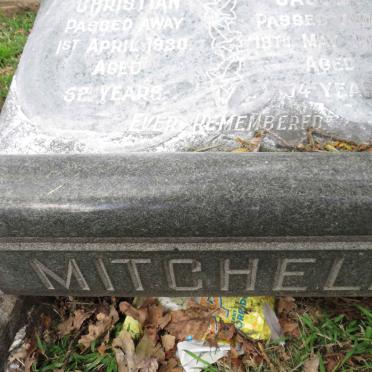 MITCHELL William John Christian -1930 &amp; Hester Jacoba -1952