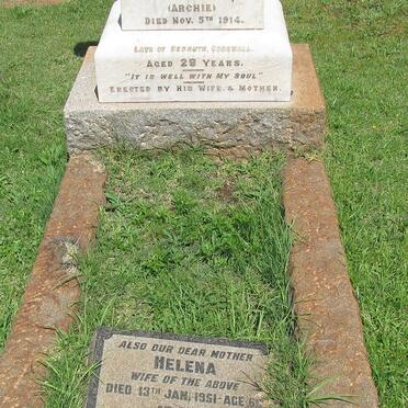 MAJOR W.A. -1914 &amp; Helena -1951