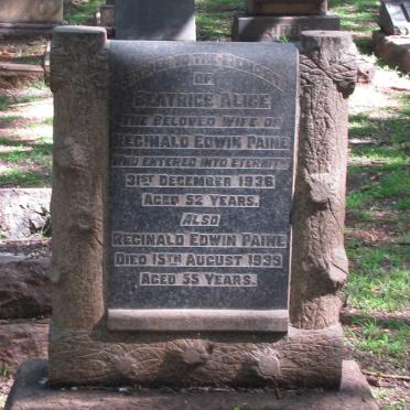 PAINE Reginald Edwin -1939 &amp; Beatrice Alice -1936