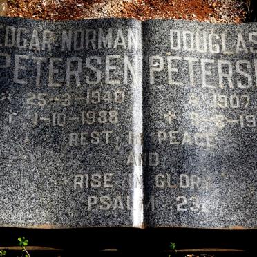 PETERSEN Douglas 1907-1975 :: PETERSEN Edgar Norman 1940-1988