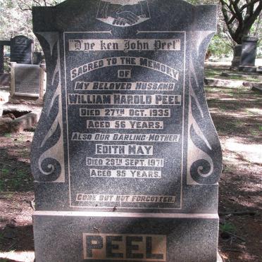 PEEL William Harold -1935 &amp; Edith May -1971