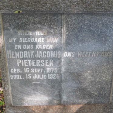 PIETERSEN Hendrik Jacobus 1875-1920
