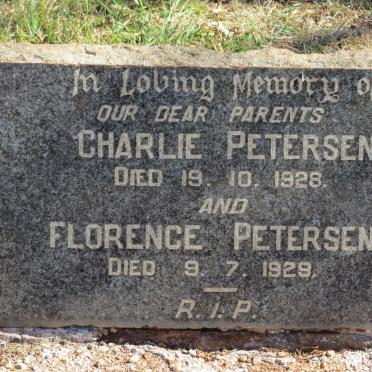 PETERSEN Charlie -1928 &amp; Florence -1929