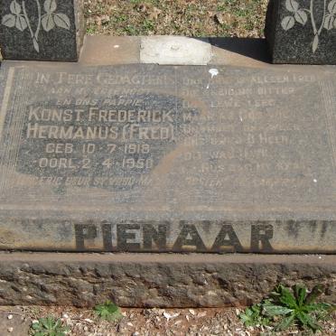 PIENAAR Frederick Hermanus 1918-1950