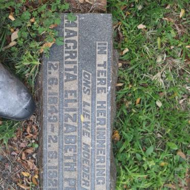 PIENAAR Magrita Elizabeth 1849-1925