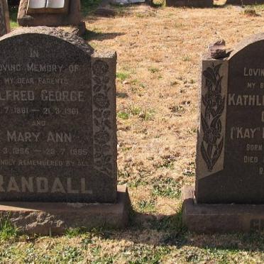RANDALL Alfred George 1881-1961 &amp; Mary Ann 1886-1985 :: GURR Kathleen Grace 1912-1947