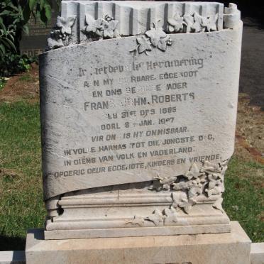 ROBERTS Frank John 1895-19?7