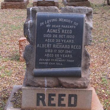 REED Albert Richard -1941 &amp; Agnes -1920
