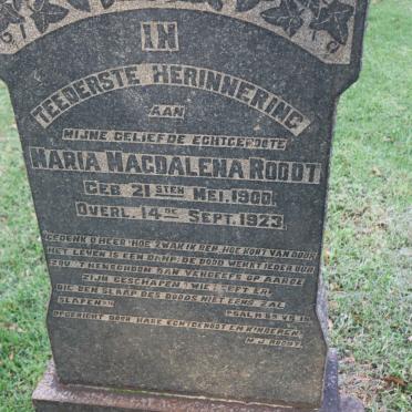 ROODT Maria Magdalena 1900-1923