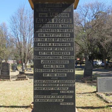 ROGERS John Alban -1934 &amp; Mary 1882-1964