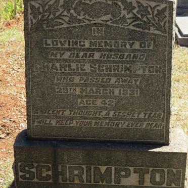 SCHRIMPTON Charlie -1931