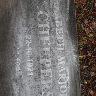 SCHEEPERS Elizabeth Marjorie 1921-1995