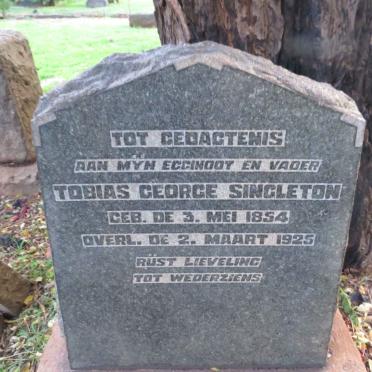 SINGLETON Tobias George 1854-1925