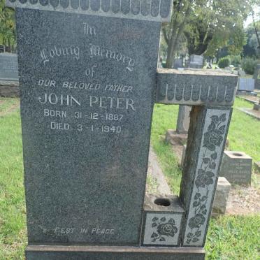 SINGLETON John Peter 1887-1940