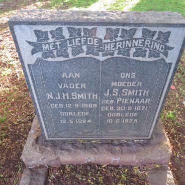 SMITH N.J.H. 1869-1924 &amp; J.S. PIENAAR 1871-1925