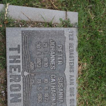 THERON Pieter Johannes 1870-1923 &amp; Susanna Catharina 1873-1968