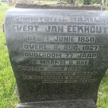 EEKHOUT Christoffel Wilhelm Evert Jan 1850-1927 &amp; Anna Maria Dorothea SNYMAN 1866-1949
