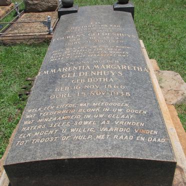 GELDENHUYS Lourens 1864-1929 &amp; Emmarentia Margaretha BOTHA 1866-1938