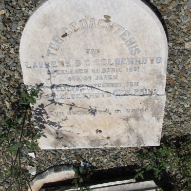 GELDENHUYS Laurens D.C. -1891