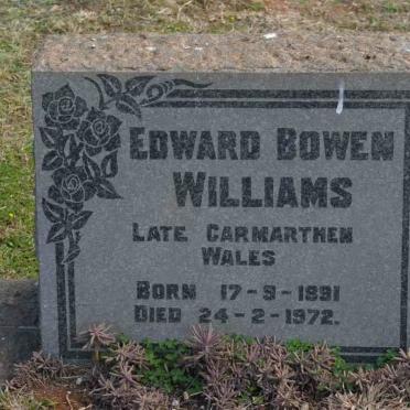 WILLIAMS Edward Bowen 1891-1972