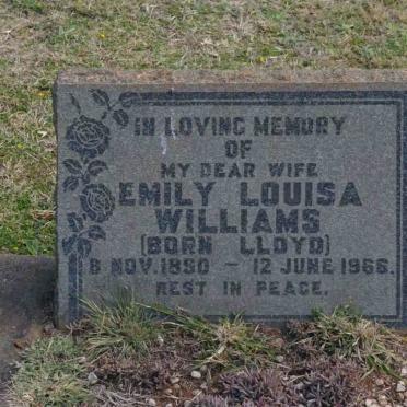 WILLIAMS Emily Louisa nee LLOYD 1890-1966