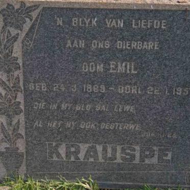 KRAUSPE Emil 1869-1957