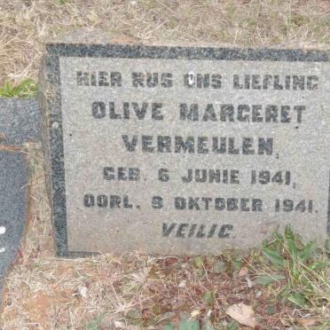 VERMEULEN Olive Margeret 1941-1941