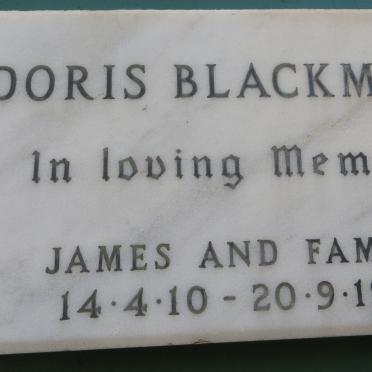 BLACKMORE Doris 1910-1980