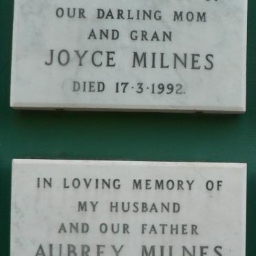 MILNES Aubrey -1970 :: MILNS Joyce -1992