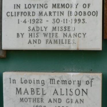 FRANKS Clifford Martin 1922-1993 :: ALISON Mabel 1925-1993